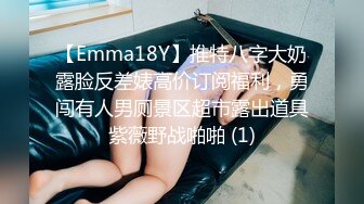 【Emma18Y】推特八字大奶露脸反差婊高价订阅福利，勇闯有人男厕景区超市露出道具紫薇野战啪啪 (1)